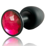 Анальная пробка Dorcel Geisha Plug Ruby M, макс. диаметр 3.2см, смещенный центр тяжести