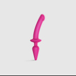 Анальная пробка с дилдо Strap-On-Me SWITCH PLUG-IN SEMI-REALISTIC DILDO FUCHSIA - L