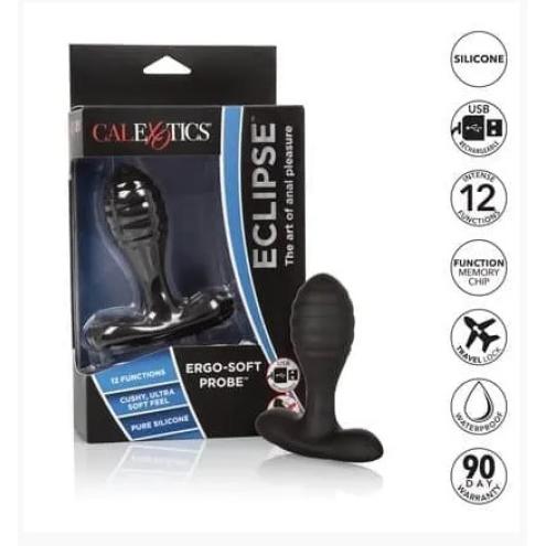 Анальная пробка с вибрацией CalExotics Eclipse Ultra-Soft Probe