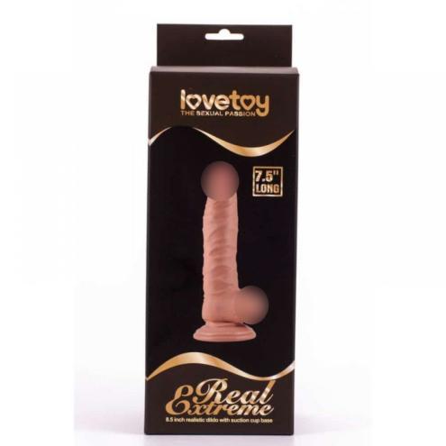 Фаллоимитатор с мошонкой - Real Extreme Dildo 8.5