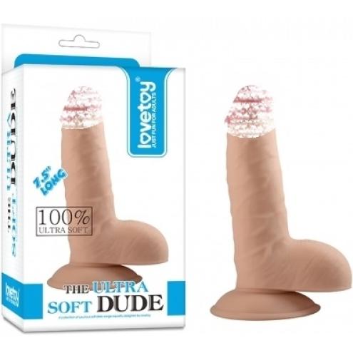 Фаллоимитатор The Ultra Soft Dude Flesh 19см