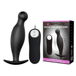 Анальная пробка с вибрацией Pretty Love Vibrating Butt Plug Black