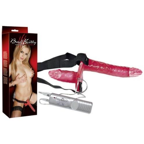 Страпон Bad Kitty Vibr.Strap-On Duo