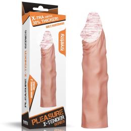 Подовжуюча насадка на пеніс Pleasure X-Tender Penis Sleeve Flesh