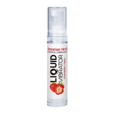 Рідкий вібратор Amoreane Med Liquid Vibrator Strawberry (10 мл)