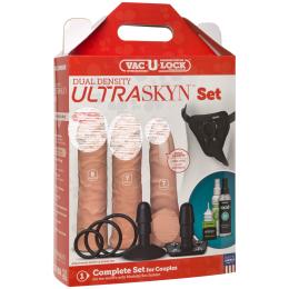 Насадки для страпонів - Doc Johnson Vac-U-Lock-Dual Density ULTRASKYN Set