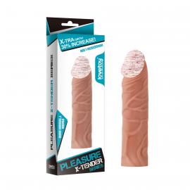 Удлиняющая насадка на пенис Pleasure X-Tender Penis Sleeve Flesh #2 - 1