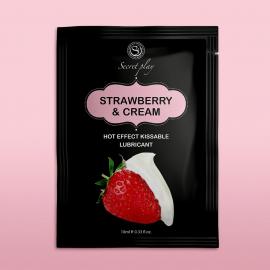 Лубрикант Strawberry & Cream Hot Effect, 10 мл - 2