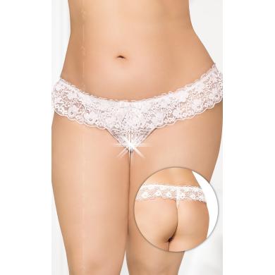 Жіночі стрінги - G-String 2432, Plus Size (XL/XXXL) - white