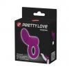 Насадка с вибрацией Pretty Love Cobra Penis Ring Vibrating Purple