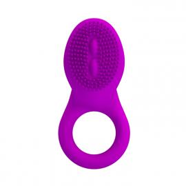 Насадка із вібрацією Pretty Love Cobra Penis Ring Vibrating Purple - 3