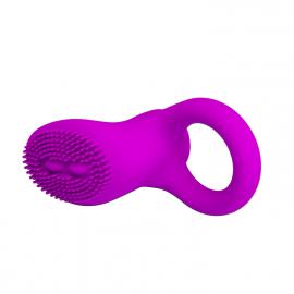 Насадка із вібрацією Pretty Love Cobra Penis Ring Vibrating Purple - 5
