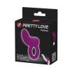 Насадка с вибрацией Pretty Love Cobra Penis Ring Vibrating Purple