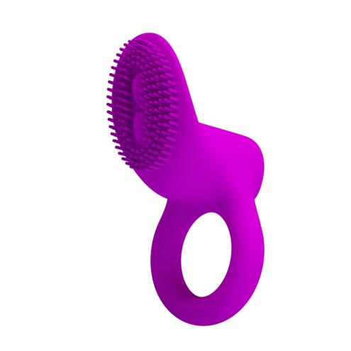 Насадка с вибрацией Pretty Love Cobra Penis Ring Vibrating Purple