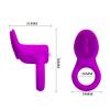 Насадка с вибрацией Pretty Love Cobra Penis Ring Vibrating Purple