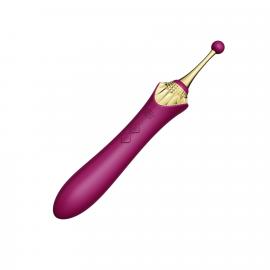 Вагинально-клиторальный вибратор Zalo — Bess Velvet Purple - 8