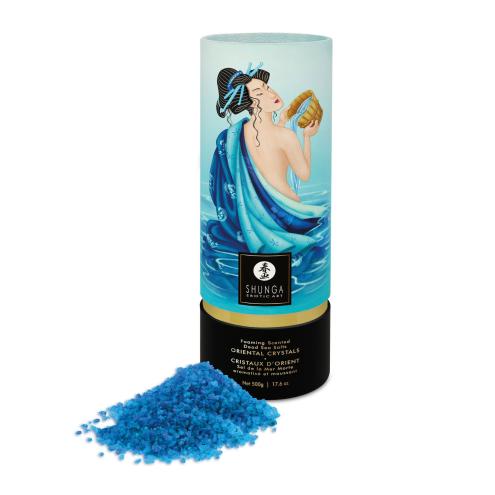 Пенящаяся соль для ванны Shunga Dead Sea salt Oriental Crystals — Ocean Temptations, 500 г