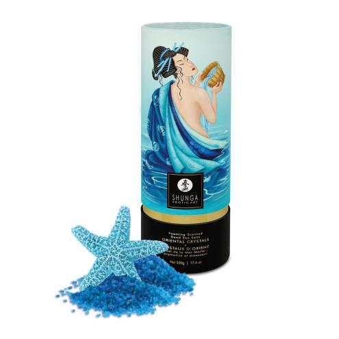 Пенящаяся соль для ванны Shunga Dead Sea salt Oriental Crystals — Ocean Temptations, 500 г