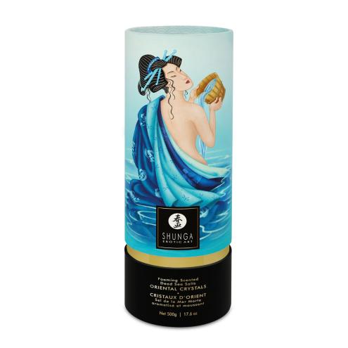 Пенящаяся соль для ванны Shunga Dead Sea salt Oriental Crystals — Ocean Temptations, 500 г