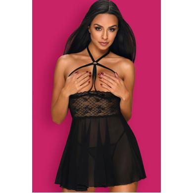 Черный комплект белья Nettsy babydoll Ч S/M