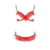 Комплект білизни CHERRY SET OpenBra red L/XL - Passion Exclusive