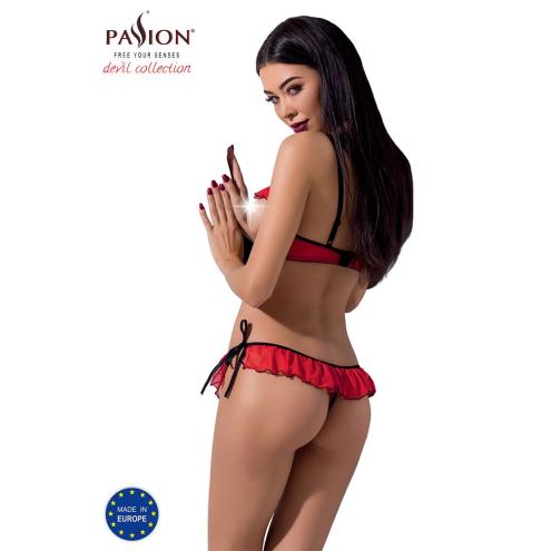 Комплект білизни CHERRY SET OpenBra red L/XL - Passion Exclusive