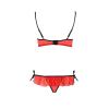 Комплект білизни CHERRY SET OpenBra red L/XL - Passion Exclusive