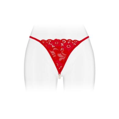 Трусики-стрінги із перлиною ниткою Fashion Secret VENUSINA Red