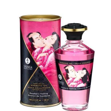 Розігріваюча олія Shunga APHRODISIAC WARMING OIL - Raspberry Feeling (100 мл)