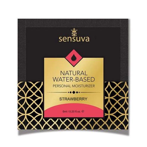 Пробник Sensuva - Natural Water-Based Strawberry (6 мл)