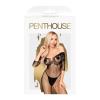 Бодістокінг з імітацією ліфа Penthouse - High Profile Black XL