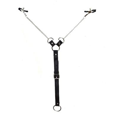 Затискачі для сосків із фіксацією на мошонці Nipple Clamps for Men