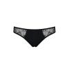 Трусики-слипы с кружевной сеточкой Dina Thong black L/XL - Passion