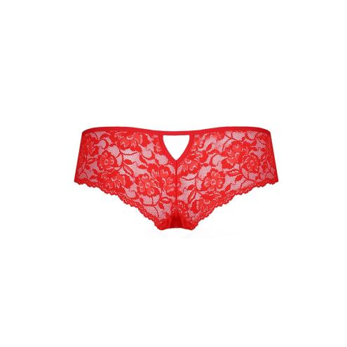 Трусики-бразилиана из цветочного кружева Raja Thong red XXL/XXXL - Passion