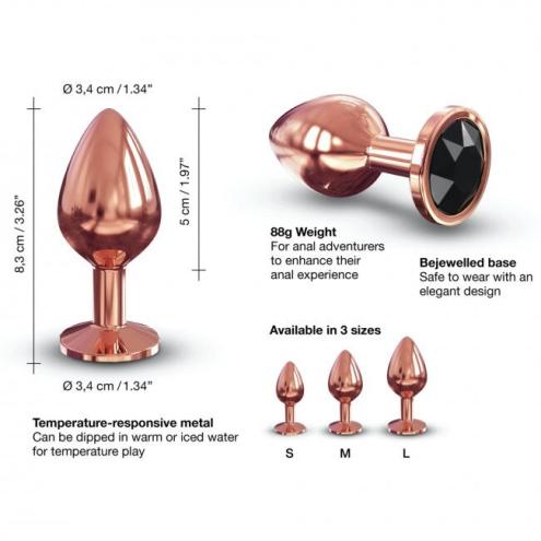 Металлическая анальная пробка Dorcel - Diamond Plug M