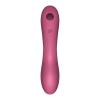 Вакуумный стимулятор с вибрацией Satisfyer Curvy Trinity 3 Red