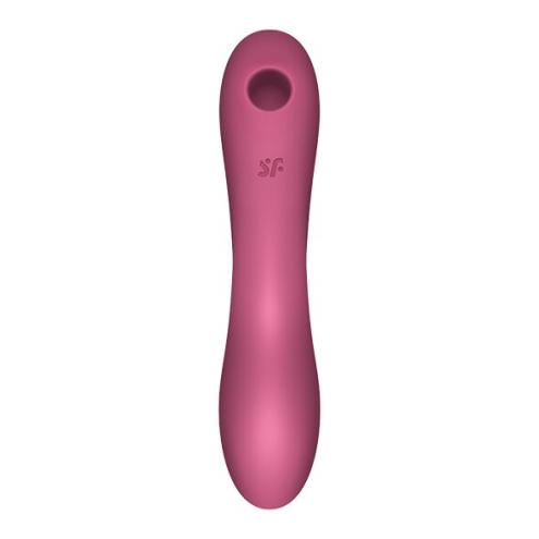 Вакуумный стимулятор с вибрацией Satisfyer Curvy Trinity 3 Red