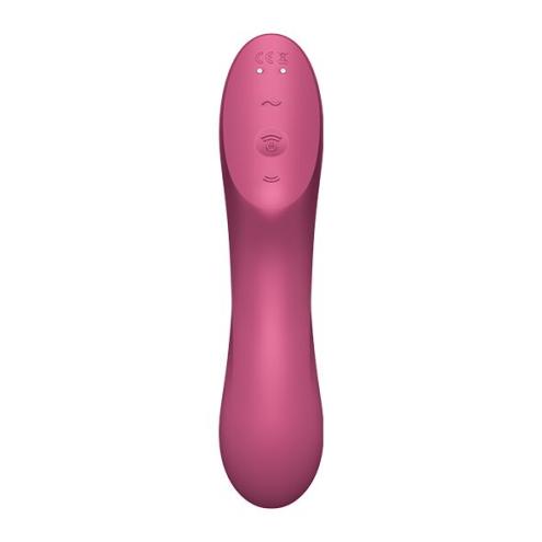 Вакуумный стимулятор с вибрацией Satisfyer Curvy Trinity 3 Red