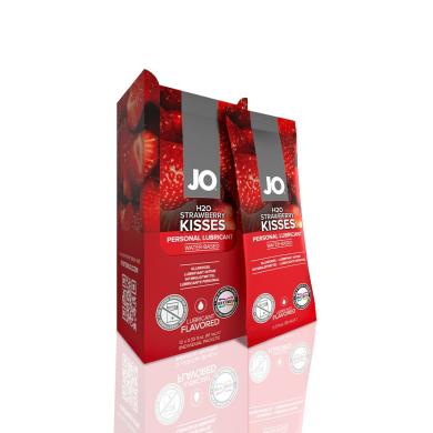 Набір лубрикантів Foil Display Box – JO H2O Lubricant – Strawberry – 12 x 10ml