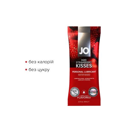 Набір лубрикантів Foil Display Box – JO H2O Lubricant – Strawberry – 12 x 10ml