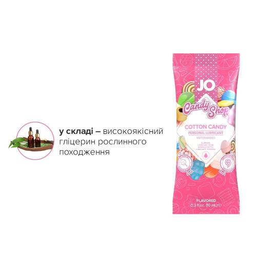 Набор лубрикантов Foil Display Box – JO H2O Lubricant – Cotton Candy – 12 x 10ml