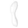 Вакуумный смарт-стимулятор с вибрацией Satisfyer Curvy Trinity 5 (White), управление со смартфона