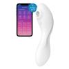 Вакуумный смарт-стимулятор с вибрацией Satisfyer Curvy Trinity 5 (White), управление со смартфона