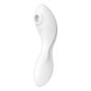 Вакуумный смарт-стимулятор с вибрацией Satisfyer Curvy Trinity 5 (White), управление со смартфона