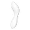 Вакуумный смарт-стимулятор с вибрацией Satisfyer Curvy Trinity 5 (White), управление со смартфона