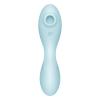 Вакуумный смарт-стимулятор с вибрацией Satisfyer Curvy Trinity 5 (Blue), управление со смартфона