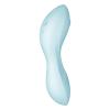 Вакуумный смарт-стимулятор с вибрацией Satisfyer Curvy Trinity 5 (Blue), управление со смартфона