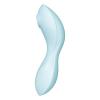 Вакуумный смарт-стимулятор с вибрацией Satisfyer Curvy Trinity 5 (Blue), управление со смартфона