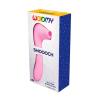 Вакуумный стимулятор с вибрацией Wooomy Smoooch Pink Clitoral Suction & Vibration