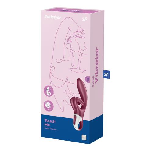 Вибратор-кролик Satisfyer Touch Me Red, двойной отросток, 3 мощных мотора